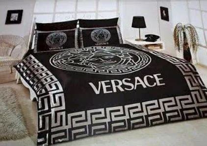 versace bedding black white